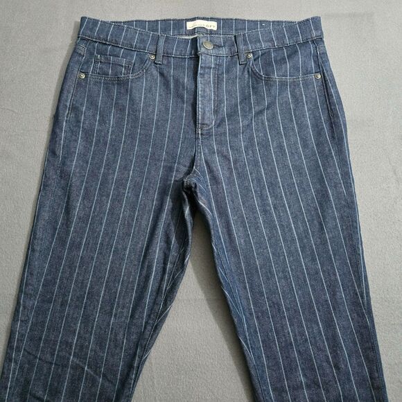 Ann Taylor Loft Size 12/31 Skinny Jeans Stretch Striped Modern - Picture 3 of 16